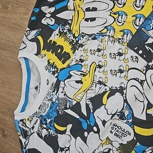 Mens disney Donald duck shirt NWT